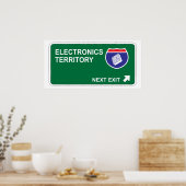 Electronics Next Exit Poster (Keuken)