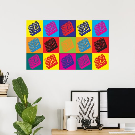 Electronics Pop Art Poster (Thuiskantoor)