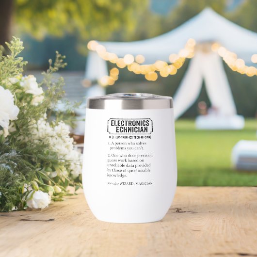 Electronics Technician Funny Definition (Bruiloft (Gedraaid)  )