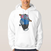 Elefant bij honkbal met honkbalknuppel hoodie (Voorkant)