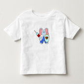 Elefant bij vaccinatie met spuit kinder shirts (Voorkant)