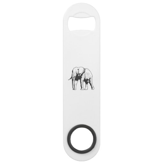Elefant Dickhäuter aus Afrika Speed Flessenopener (Voorkant)