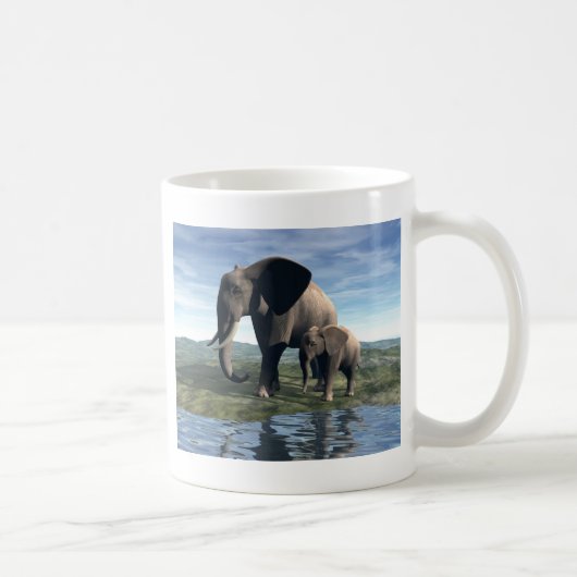Elefant en Baby Koffiemok (Rechts)