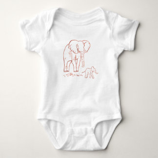 Elefant en Baby Romper