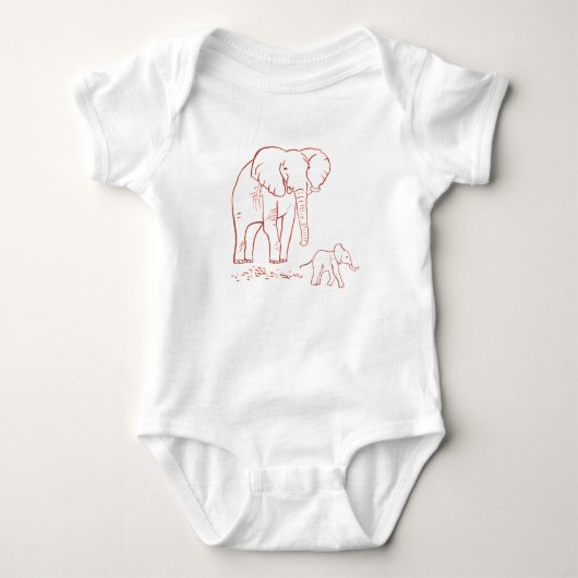 Elefant en Baby Romper (Voorkant)