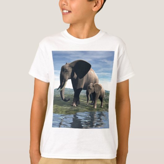 Elefant en Baby T-shirt (Voorkant)