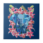 Elefant en likeur tegeltje (Voorkant)