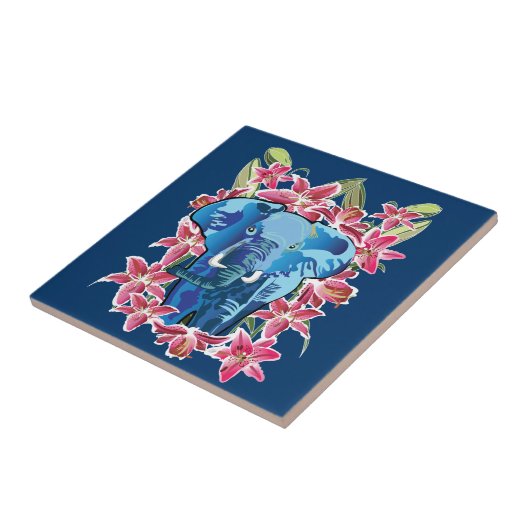 Elefant en likeur tegeltje (Zijkant)