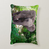 Elefant en Oerwoud Decoratief Kussen (Achterkant (Verticaal))