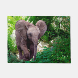 Elefant en Oerwoud Deurmat