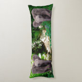 Elefant en Oerwoud Lichaamskussen (Achterkant (Verticaal))