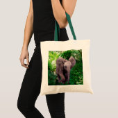 Elefant en Oerwoud Tote Bag (Voorkant (product))
