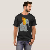 Elefant en vlinder t-shirt (Voorkant volledig)