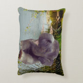 Elefant en water decoratief kussen (Achterkant (Verticaal))