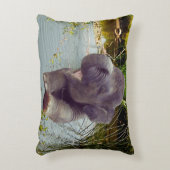 Elefant en water decoratief kussen (Voorkant(Verticaal))