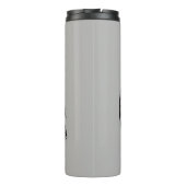 elefant geometrisch , bisschop grijs 2 thermosbeker (Achterkant)