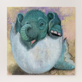 Elefant hatching uit eieren - Surprice Legpuzzel