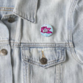 Elefant in Blüte Ronde Button 3,2 Cm (In situ)