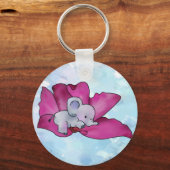 Elefant in Blüte Sleutelhanger (Voorkant)