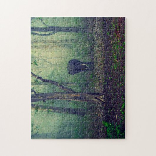 Elefant in de Bossen. Legpuzzel (Verticaal)