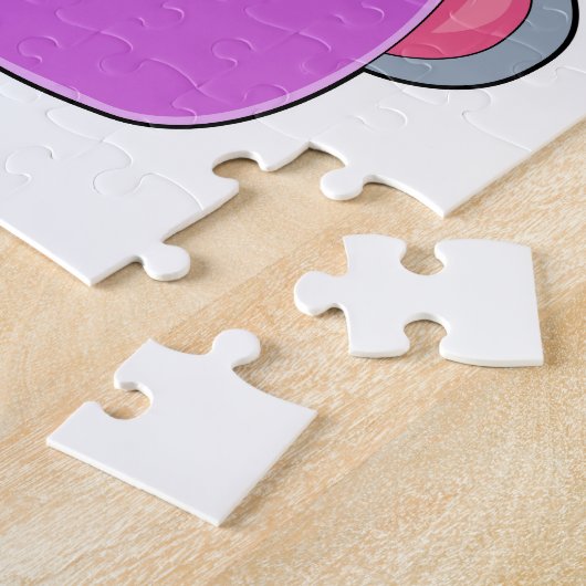 Elefant met koortsthermometer legpuzzel (Zijkant)