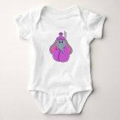 Elefant met koortsthermometer romper (Voorkant)