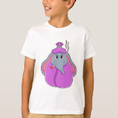 Elefant met koortsthermometer t-shirt (Voorkant)