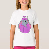 Elefant met koortsthermometer t-shirt (Voorkant)