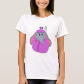 Elefant met koortsthermometer t-shirt (Voorkant)