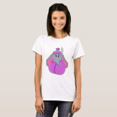 Elefant met koortsthermometer t-shirt (Voorkant volledig)
