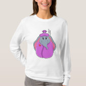 Elefant met koortsthermometer t-shirt (Voorkant)