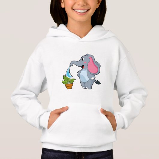 Elefant met Plant (Voorkant)
