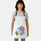 Elefant met Plant Schort (Insitu)