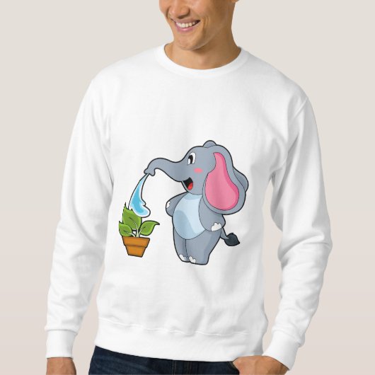 Elefant met Plant Trui (Voorkant)