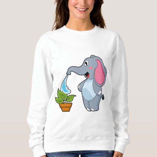 Elefant met Plant Trui (Voorkant)