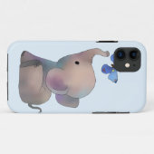 Elefant mit Schmetterling Case-Mate iPhone Case (Achterkant (horizontaal))