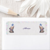 Elefant mit Schmetterling Etiket (Insitu)