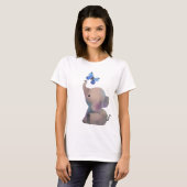 Elefant mit Schmetterling T-shirt (Voorkant volledig)