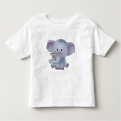 Elefant mud Maus Kinder Shirts (Voorkant)
