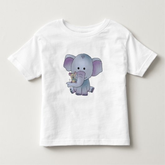 Elefant mud Maus Kinder Shirts (Voorkant)