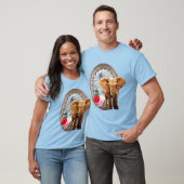 Elefant, Roos en Lijst T-shirt (Unisex)