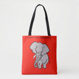 Elefant - tote bag