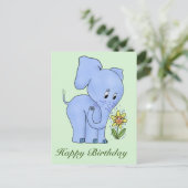 Elefant und Blume Briefkaart (Staand voorkant)