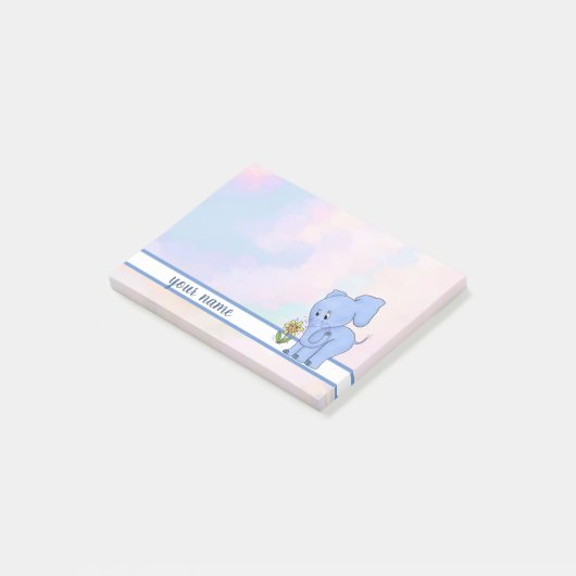 Elefant und Blume Post-it Klebezettel Post-it® Notes (Schuin)