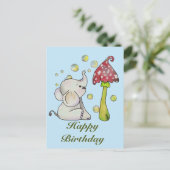 Elefant und Pilz Briefkaart (Staand voorkant)