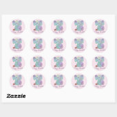Elefant und Schnecke Ronde Sticker (Vel)