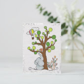Elefant unterm Baum Briefkaart (Staand voorkant)