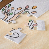 Elefant unterm Baum Legpuzzel (Zijkant)