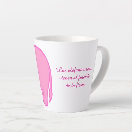 elefante rosa  latte mok (Rechterhoek)