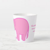 elefante rosa  latte mok (Voorkant)